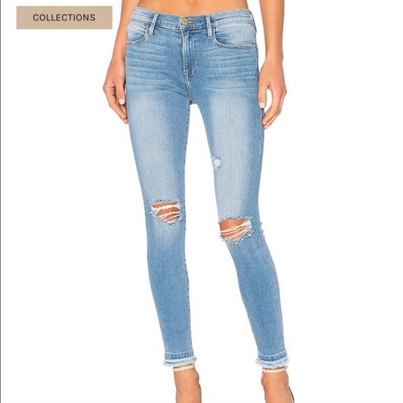 FRAME Denim Le High Skinny distressed Morton size 26 - Picture 1 of 10